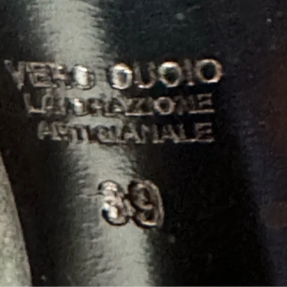 Kenneth Cole Dark Green Peep-Toe Mules, size 39 - Picture 12 of 12